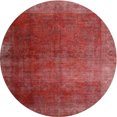 thumbnail image 1 of Ahgly Company Tapis d'Intérieur Rond Contemporain Persan Rouge, 7 Pieds Rond, 1 of 6