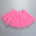 thumbnail image 4 of Girls Tutu Skirt Layered Star Sequins Princess Performance Dance Dress for 3-9 Years, 4 of 4
