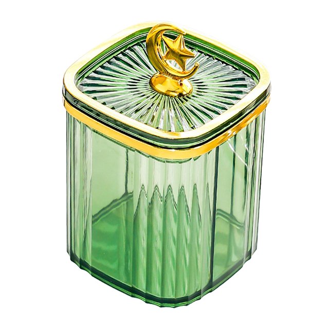 jifeng Candy Jar Food Storage Container Jar for Cereal Storing Dry Food Serving Tea green medium