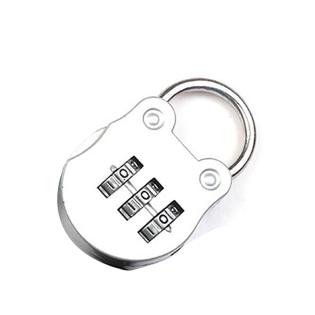 Shackle Combination Lock, Simple Operation Zinc Alloy Portable Durable Digit Outdoor For Traveller For Travel Black,Silver Gray,Blue