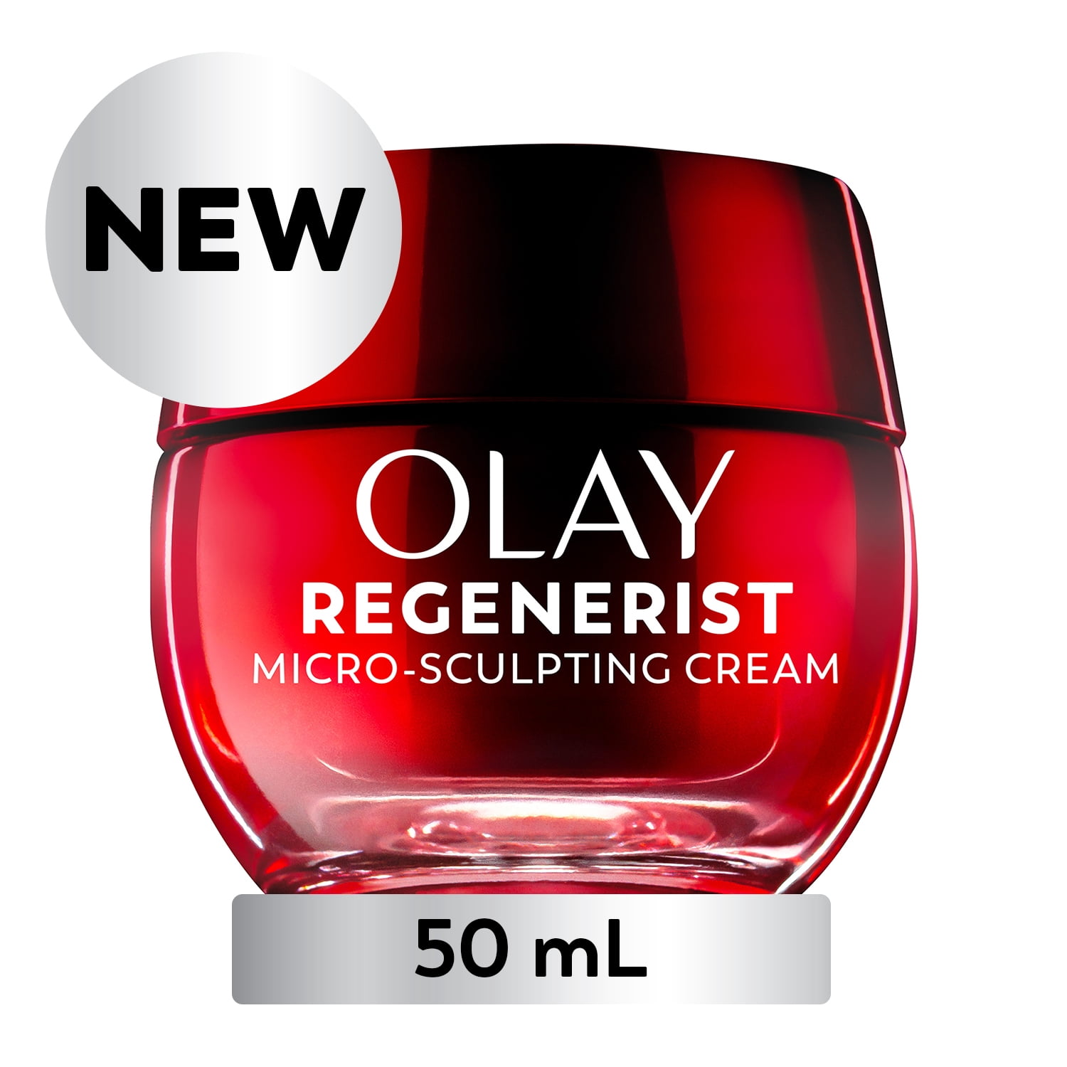 Olay Face Cream, Regenerist Micro-Sculpting Face Moisturizer - Instant Hydration, Anti-Aging, Anti-Wrinkle, Skin Care - Hyaluronic Acid, Niacinamide 50 mL