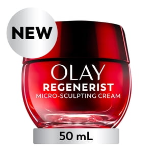 Olay Face Cream, Regenerist Micro-Sculpting Face Moisturizer - Instant Hydration, Anti-Aging, Anti-Wrinkle, Skin Care - Hyaluronic Acid, Niacinamide 50 mL