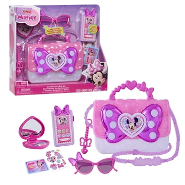 Coffret sac à main Minnie Mouse de Disney Junior, 7 accessoires, effets sonores et lumineux, jeux d’imitation et déguisements, jouets pour enfants de 3 ans et plus par Just Play