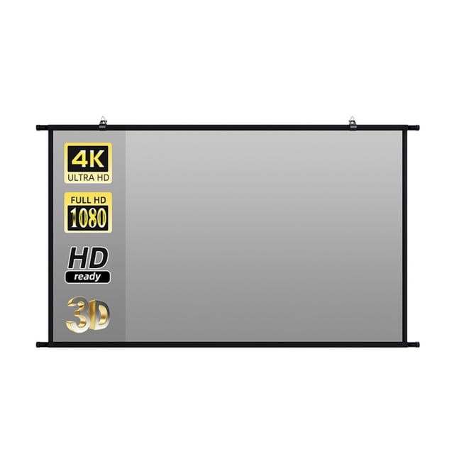 Écran de Projecteur Mural Gris Résistant à la Lumière Tissu Réfléchissant 60 84 100 120 Pouces pour Cinéma Maison Extérieur, Longue Durée