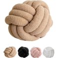 thumbnail image 1 of Coussin Décoratif à Nœud (Bouclé Sable, 28 cm), 1 of 7
