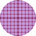 thumbnail image 1 of Ahgly Tapis Rond Lavable en Machine Intérieur Transitionnel Violet Violet, 7 Pieds Rond, 1 of 7