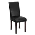 thumbnail image 3 of 2 pièces Chaise Parsons LeatherSoft noire, 3 of 9