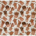 thumbnail image 5 of oneOone Tissu Popeline de Coton Sergé Rouille Brun Tissu Robe Cactus Tissu Imprimé Tissu au Mètre 56 Pouces de Large, 5 of 5