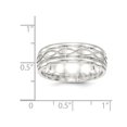 thumbnail image 2 of Bague Anneau Infini Polie en Argent Sterling 7 mm pour Homme, 2 of 5