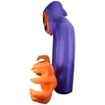 thumbnail image 4 of Halloween Inflatable Jack-O'-Lantern Reaper Archway with Swirling Lights, 4 of 5