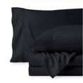 thumbnail image 1 of Ivy Union Microfiber Sheet Set - Breathable - Deep Pocket, Full, Black, 1 of 6