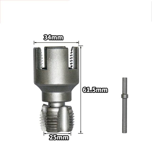 Pvc Pipe Internal Thread Cutting Machine, Pvc Water Pipe Thread Hole Opener, Double Head Drill Bit And Manual tool, Sanitary Accessories