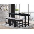 thumbnail image 1 of Topline Home Furnishings Counter-height Black 4pc Dine Pack, 1 of 2