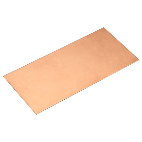 Unique Bargains Pure Copper Sheet, 8' x 4' x 0.02' 24 Gauge T2 Copper Metal Plate for Crafts, Electrical Repairs