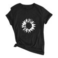 thumbnail image 3 of Birdeem T-Shirt Blouse à Manches Courtes à Col Rond Imprimé pour Femmes Grande Taille, 3 of 5