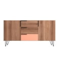 thumbnail image 3 of Manhattan Comfort 403AMC229 Buffet Beekman de 62,99 Po avec 4 Tablettes, Brun et Rose, 3 of 3