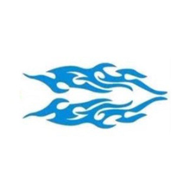 DIY Flame Vinyl Decal Sticker Waterproof For Car Motorcycle Gas Tank Fende