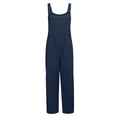 thumbnail image 4 of DPTALR Combinaison Décontractée Ample et en Vrac pour Femme avec Poches, Combinaison Short Pantalon Salopette en Coton et Lin, 4 of 8
