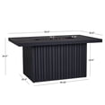 thumbnail image 4 of Calvin 52" Rectangle Metal Propane Fire Pit Table with Hidden Tank in Black Coral, 4 of 9