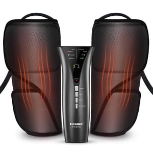 FIT KING Massager de jambe pour masseur de calf circulant avec chaleur (Corded Electric) Utile pour soulager la douleur RLS Édème et muscles Détente - Grand cadeau pour les parents d'épouse