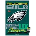 thumbnail image 1 of NFL Philadelphia Eagles - Super Bowl LIX Team Logo Wall Poster, 22.375" x 34" Framed, 1 of 4