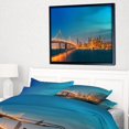 thumbnail image 5 of Design Art La Ligne D'Horizon De San Francisco Dans La Nuit  Sur Toile Encadrée, 5 of 5