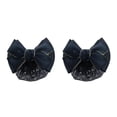 thumbnail image 3 of Decodeary Professional Hair Plate Mesh Pocket Practical Snood Net Elegant And Professional Gold rim - black 2Set, 3 of 6