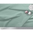 thumbnail image 2 of Soimoi Green Georgette Viscose Fabric Scales Geometric Print Fabric by Yard 42 Inch Wide, 2 of 3