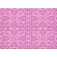 thumbnail image 1 of Ahgly Company Machine Washable Indoor Rectangle Transitional Neon Pink Area Rugs, 2' x 4', 1 of 7