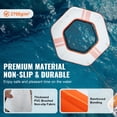 thumbnail image 3 of VEVOR Inflatable Floating Dock, ø8.5FT Inflatable Dock Platform with ø5FT Trampoline Mesh Pool, Non-Slip Floating Platform Water Mat with Portable Bag & Detachable Ladder for Pool Beach Relaxation, 3 of 9