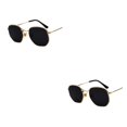thumbnail image 1 of relayinert Fashionable Polarized Lens Small Square For Trendy Style Materials gold black gray C2 2Set, 1 of 6