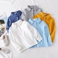 thumbnail image 4 of WUANDIXFA Chandail à Manches Longues T-Shirt à Manches Longues pour Enfants T-Shirt d'Automne pour Garçons T-Shirt à Manches Longues pour Enfants Hauts de Base T-Shirt pour Garçons Blanc, 3-4 Ans, 4 of 6