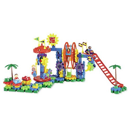 Learning Resources gears gears gears Dizzy Fun Land, Motorized gears Toy Set, Puzzle, 120 Pieces, Ages 5+
