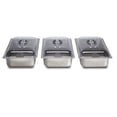 thumbnail image 5 of Proctor Silex Serveur buffet et plaque chauffante triple avec 3 bacs en acier inoxydable, 2,5 pte chacun, 300 W, 34300RG, 5 of 5
