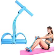 2025 New 21 Fitness Resistance Bands 4 Tube Pedal Ankle Puller