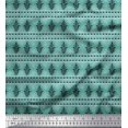 thumbnail image 1 of Soimoi Rayon Fabric Diamond & Paisley Block Print Sewing Fabric Yard 42 Inch Wide, 1 of 3