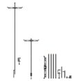 thumbnail image 1 of Camping Hanging Pole Light Pole Cookware Hanging Rod for Hiking Fishing Camping Backpacking, 1 of 8