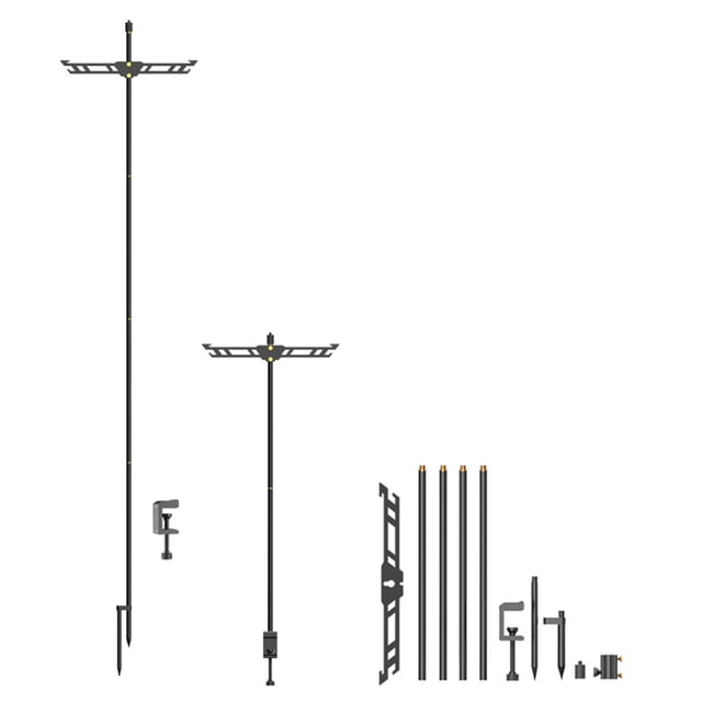 Camping Hanging Pole Light Pole Cookware Hanging Rod for Hiking Fishing Camping Backpacking