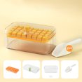 thumbnail image 4 of Ice Cube Tray with Lid and Bin Ice Trays, Ice Cubes Tray with Lid and Bin,32 Pcs Square Ice Cubes Molds with Ice Scoop,Easy Release & Save Space, Ice Cubes Storage Container Set, 4 of 8