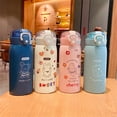 thumbnail image 4 of 350/500ml Stainless Steel Water Bottle with Straw Portable Insulated Cup, 4 of 7