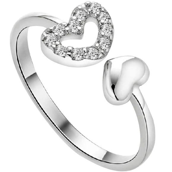 Heart Ring Finger Ring Opening Ring Decorative Ring Women Ring Jewelry