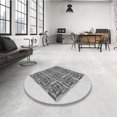 thumbnail image 4 of Ahgly Company Machine Washable Indoor Square Transitional Platinum Gray Area Rugs, 4' Square, 4 of 7