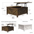 thumbnail image 2 of Ameriwood Home Farmington Lift-Top Coffee Table, Rustic, 2 of 8