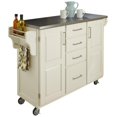 thumbnail image 3 of Homestyles Create-a-Cart Chariot de Cuisine en Bois Blanc Cassé, 3 of 17