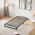 thumbnail image 2 of Eastvita Heavy - Duty 6-Inch Twin - Size Metal Platform Bed Frame with Arch Design/Easy Assembly/Strong Bearing Capacity/Under - Bed Storage/No Box Spring Needed/Black, 2 of 6