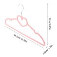 thumbnail image 2 of OULII 15Pcs Cute Clothes Hanger Heart Shaped Pink for Children Clothing Space Utilization, 2 of 8