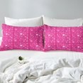 thumbnail image 4 of YST Draps de Lit Roses pour Filles Drap-Housse Flocon de Neige Blanc Format Double, Literie Saison Hivernale Nature Abstraite Drap Floral, Housse de Lit Colorée Neige pour Chambre d'Enfants Décorative (Poche Profonde), 4 of 5