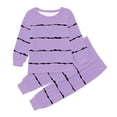 thumbnail image 1 of Gubotare Pyjama pour Filles Ensemble Little Pyjama pour Grandes Filles Pyjama à Manches Longues PJs Pyjama (Violet Pâle, 2-3 Ans), 1 of 5