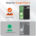 thumbnail image 2 of KOMI for Google Pixel 8 Case, Slim Fit Case for Pixel 8 with Ring Holder Kickstand [Military Grade Drop Tested] [TPU+PC] Dual Layer Shockproof Protective Phone Case for Google Pixel 8, Red, 2 of 5