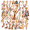 1A, variant on cartoon Giraffe Theme Stickers, Waterproof Giraffe Theme Sticker for Water Bottle Laptop Phone Cases Planner Skateboard Luggage Helmet Party Favor Decor, Ideal for Adults Teens Teacher Rewards